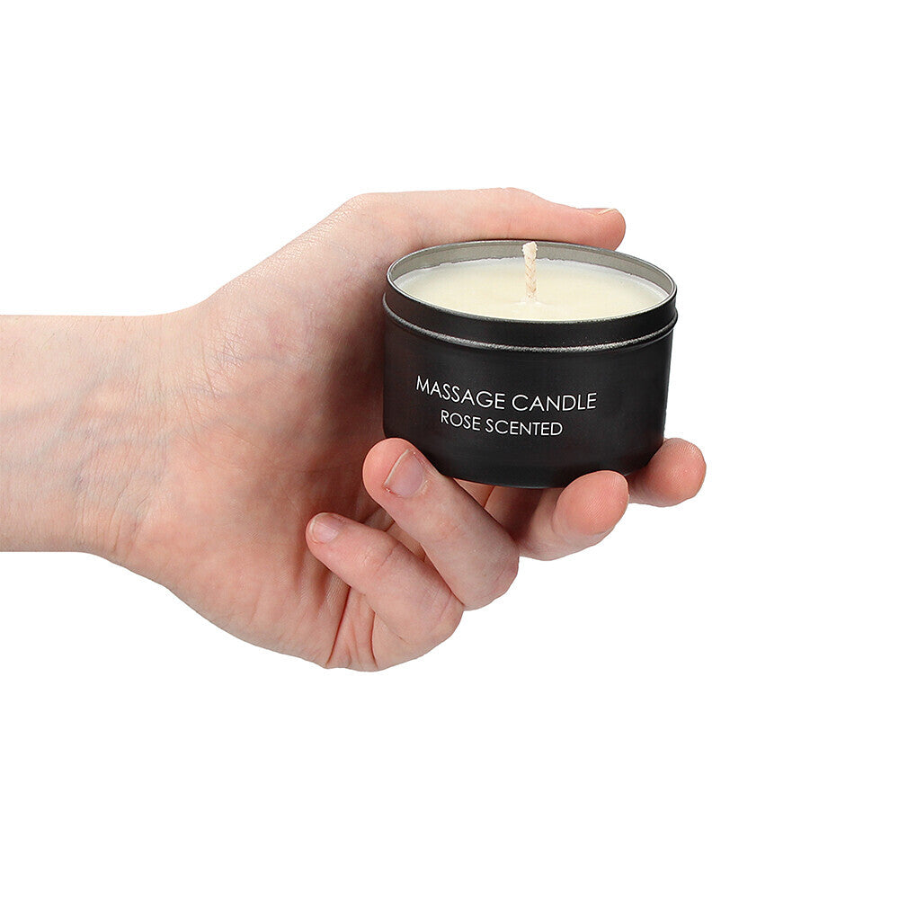 Ouch Rose Scented Massage Candle 100g Warm Oil for Intimacy