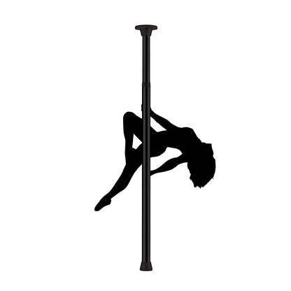 Ouch Sleek Black Adjustable Dance Pole for Home Fitness