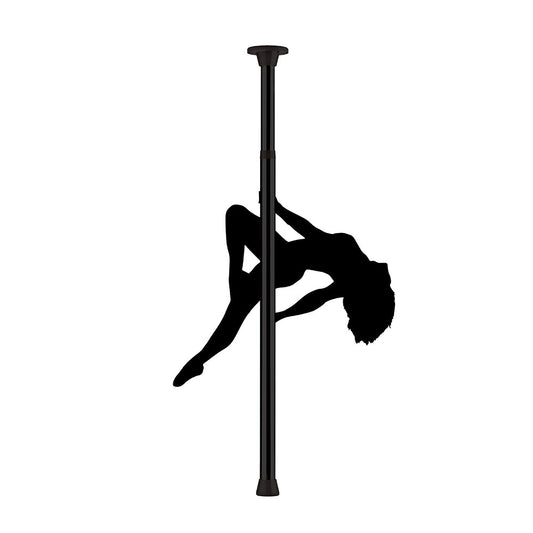 Ouch Sleek Black Adjustable Dance Pole for Home Fitness