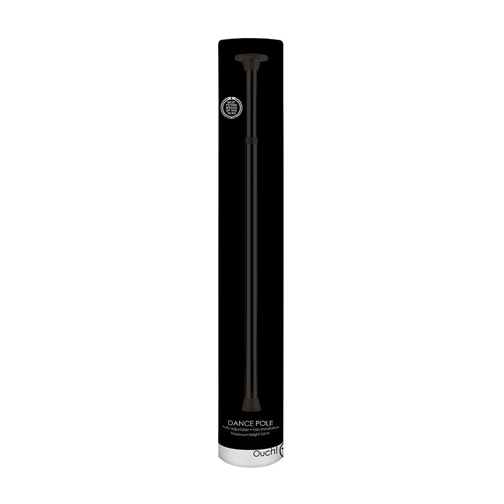 Ouch Sleek Black Adjustable Dance Pole for Home Fitness
