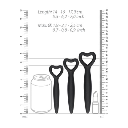 Silicone Bliss Pink Vaginal Dilator Set with Vibrating Bullet