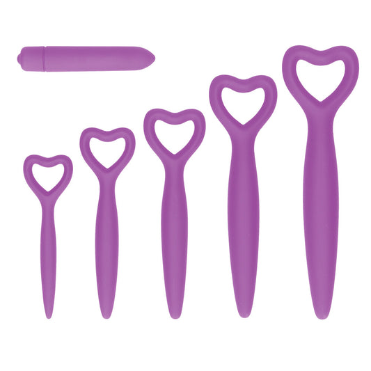 Ouch Purple Silicone Vaginal Dilator Set with Bullet