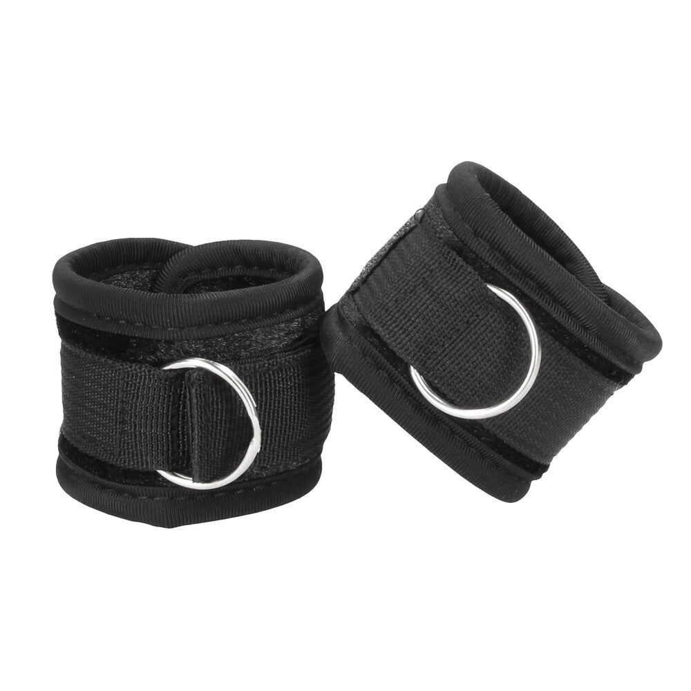 Ouch Black Velvet Velcro Wrist Cuffs for Restraint