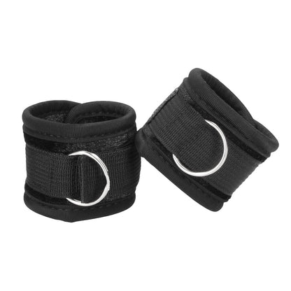 Ouch Black Velvet Velcro Wrist Cuffs for Restraint