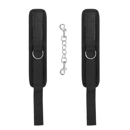 Ouch Black Velvet Velcro Wrist Cuffs for Restraint