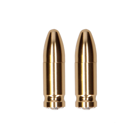 Ouch Gold Magnetic Nipple Clamps with Diamond Bullet