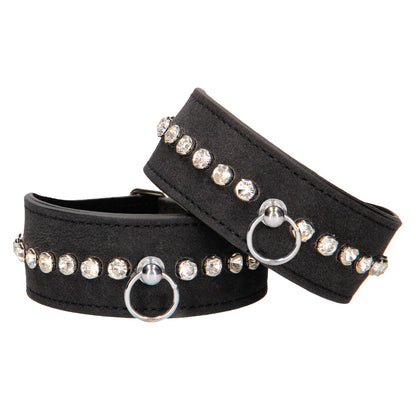 Ouch Black Diamond Studded Adjustable Ankle Cuffs
