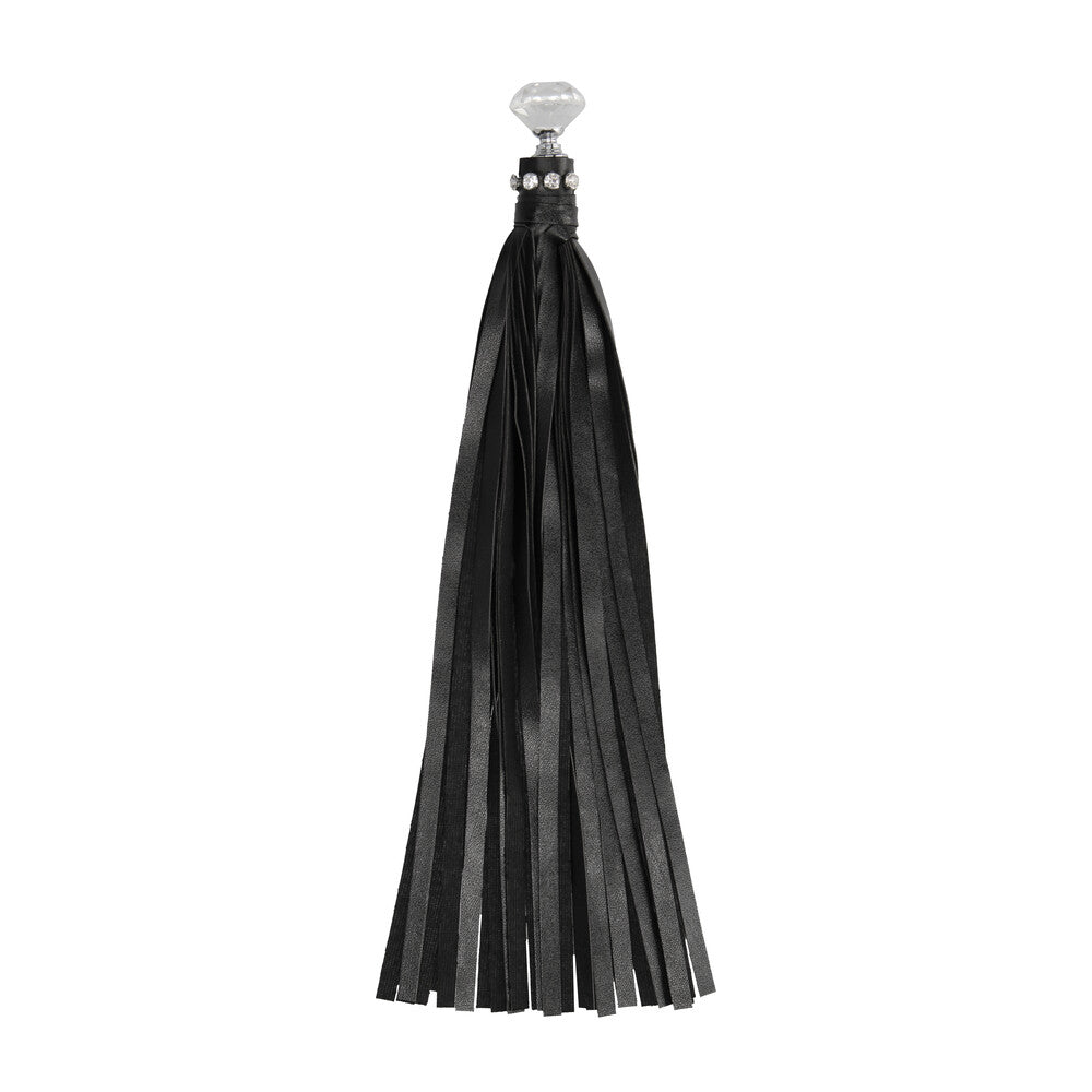 Ouch Glamorous Black Diamond Studded Flogger