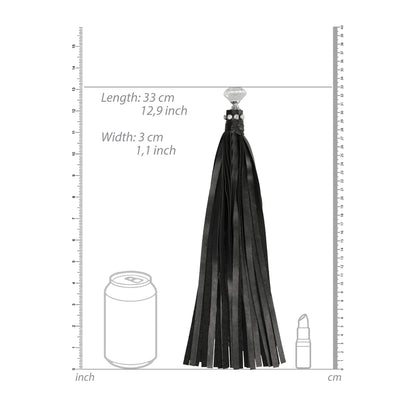 Ouch Glamorous Black Diamond Studded Flogger