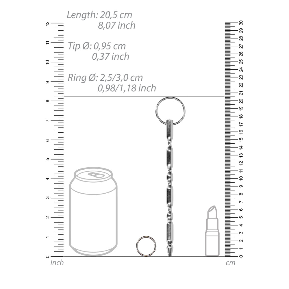 Ouch Stainless Steel Urethral Sounding Dilator with Ring