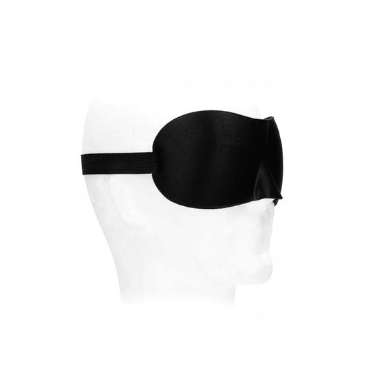 Ouch Black Satin Curvy Eye Mask for Sensory Exploration