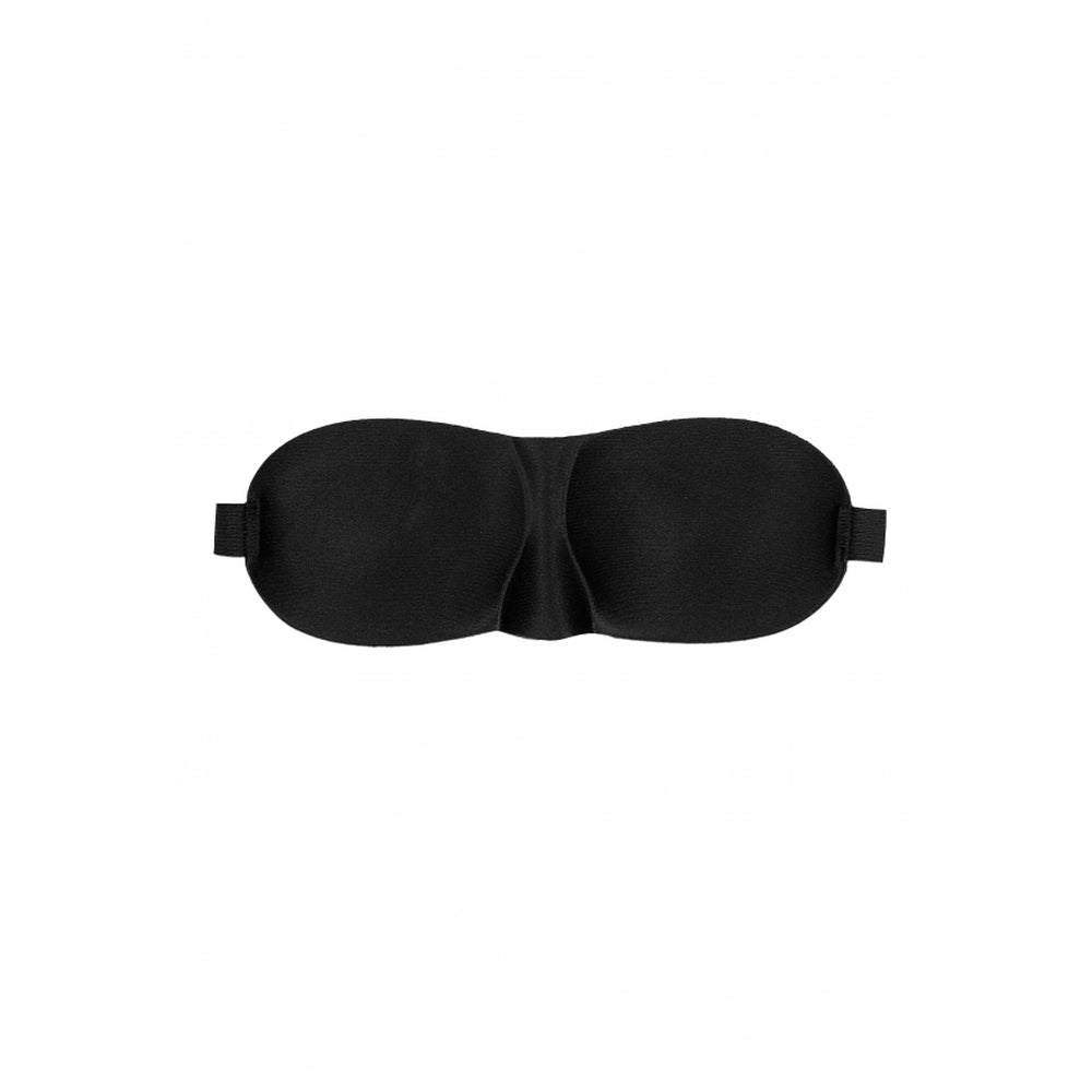 Ouch Black Satin Curvy Eye Mask for Sensory Exploration
