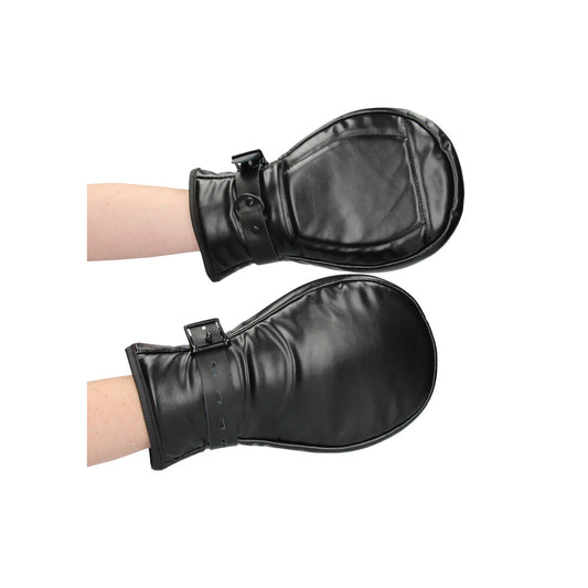 Ouch! Black Neoprene Dog Glove Mitts for Playful Puppy Role-Playing