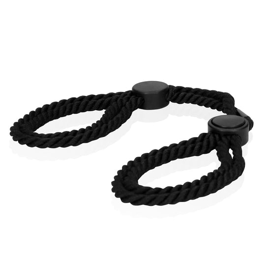 Ouch Red Adjustable Rope Hand Cuffs for BDSM Play