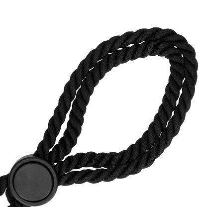 Ouch Red Adjustable Rope Hand Cuffs for BDSM Play
