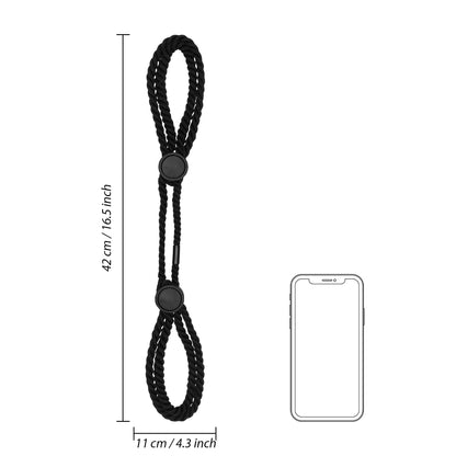 Ouch Red Adjustable Rope Hand Cuffs for BDSM Play