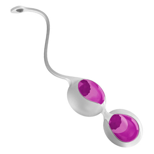 Ovo L1 White and Light Violet Silicone Love Balls