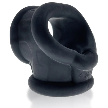 OXBALLS Black Silicone Cocksling 2 Cockring and Ballstretcher