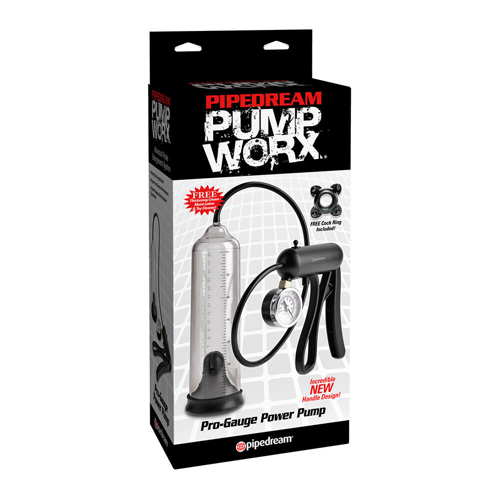 Pump Worx Clear ProGauge Power Pump with Pressure Gauge