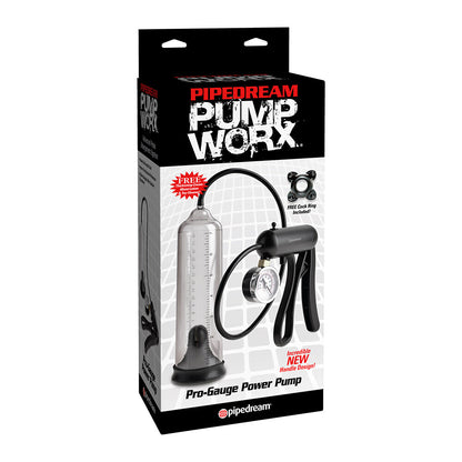 Pump Worx Clear ProGauge Power Pump with Pressure Gauge