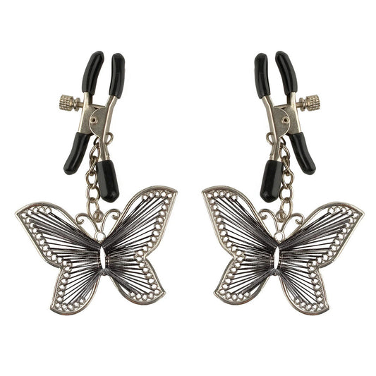 Fetish Fantasy Series Silver Butterfly Nipple Clamps