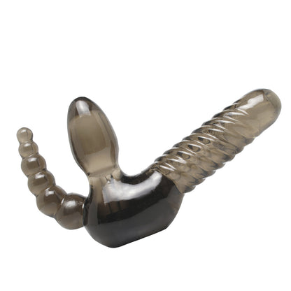 Pipedream Clear Strapless Dildo Strap On with Anal Beads