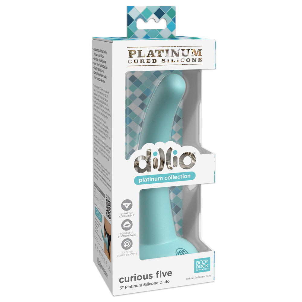 Pipedream Dillio Platinum Silicone Curved 5.75 Inch Dildo