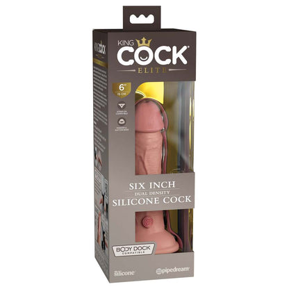 King Cock Elite Caramel 6 Inch Dual Density Silicone Dildo