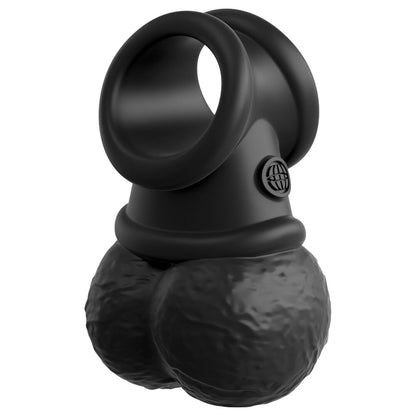 King Cock Elite Black Dual-Density Vibrating Balls