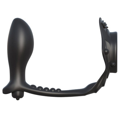 Fantasy CRingz Black Dual Action Prostate Massager and Cock Ring
