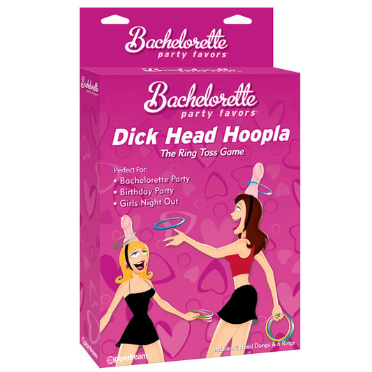 Playful Fun Dick Head Hoopla with Colorful Rings Game