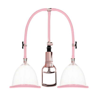 Pumped Medium Rose Gold Breast Pump Set with Silicone Seal