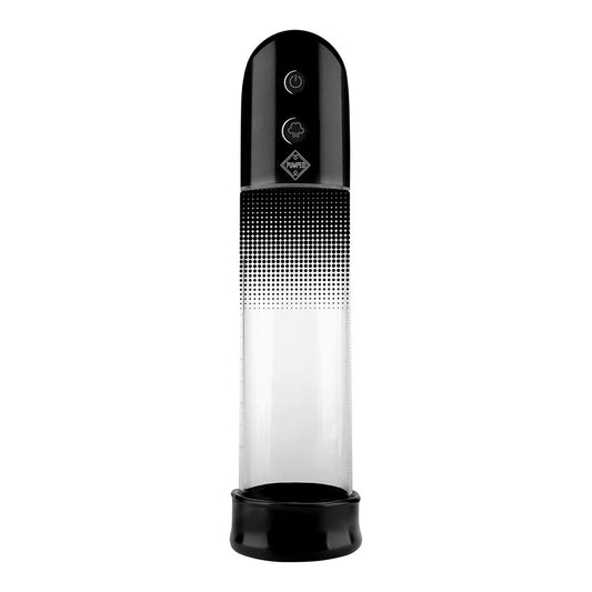 Pumped Black Silicone Penis Pump for Enhanced Erection Strength