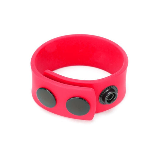 Prowler RED Red Silicone Cock Strap Adjustable 25mm Width