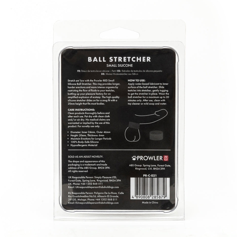 Prowler Black Small Silicone Ball Stretcher

