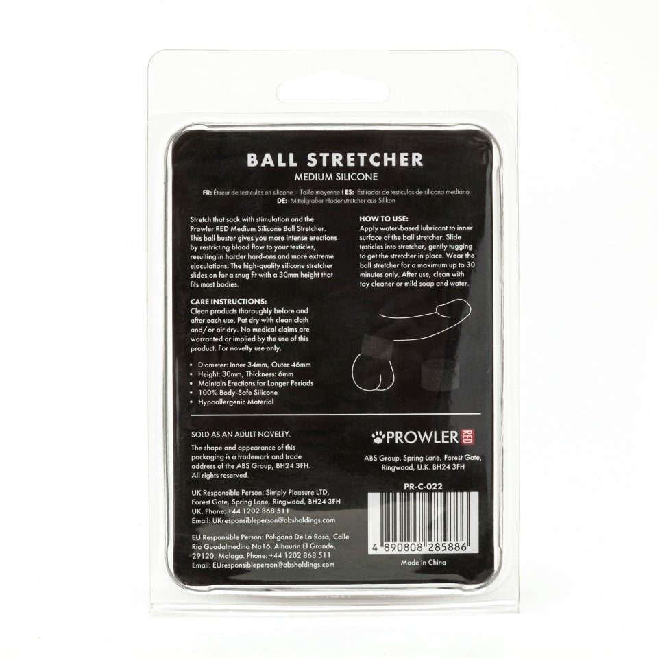 Prowler Black Medium Silicone Ball Stretcher


