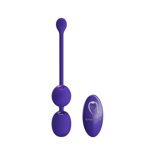 Pretty Love Purple Willie Youth Kegel Balls with Remote Control