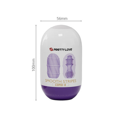 Pretty Love Smooth Stripes Velvet Touch Masturbator