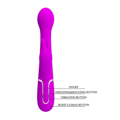 Pretty Love Dejon Purple Rechargeable Rabbit Vibrator