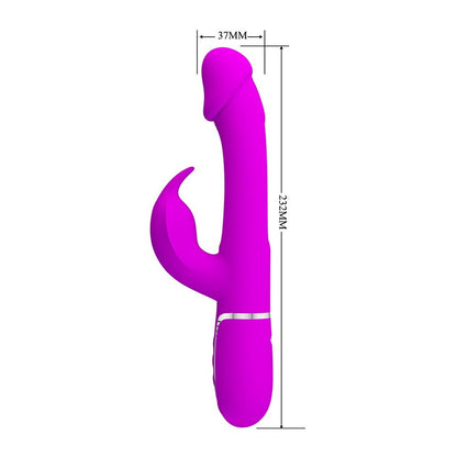 Pretty Love Pink Kampas Rabbit Vibrator with 7 Modes