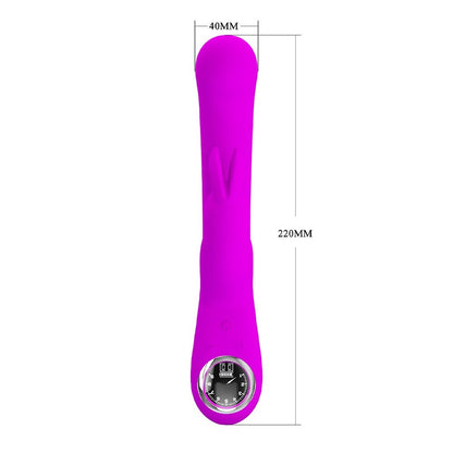 Pretty Love Purple LED G-Spot Rabbit Vibrator with LCD Display