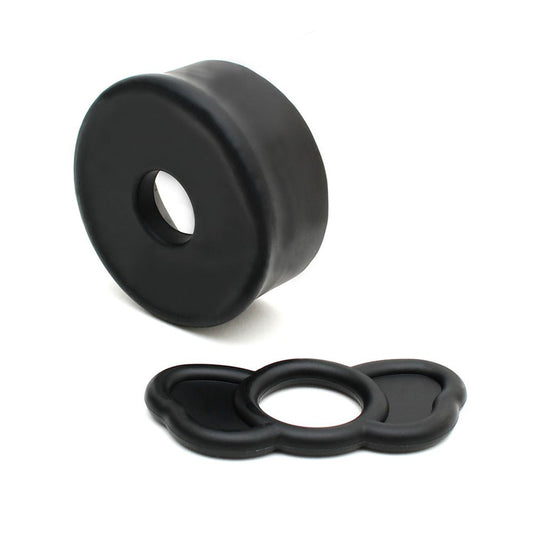 Rimba Black P-Pump Replacement Kit with Cock Ring and Sealing Ring