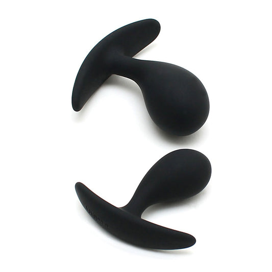 Copenhagen Black Silicone Duo Anal Plug Set