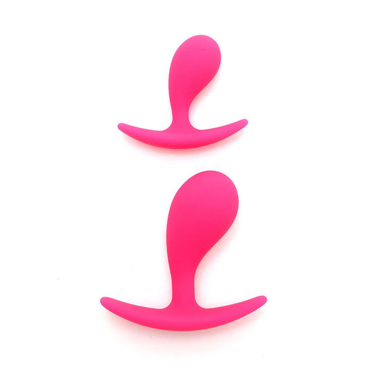 Copenhagen Pink Silicone Duo Anal Plug Set