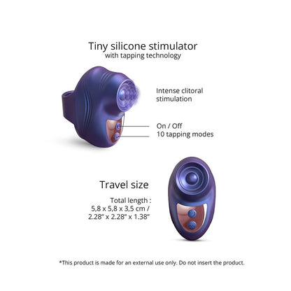 Love to Love Pink Kisscool Finger Vibrator 10 Ticking Modes