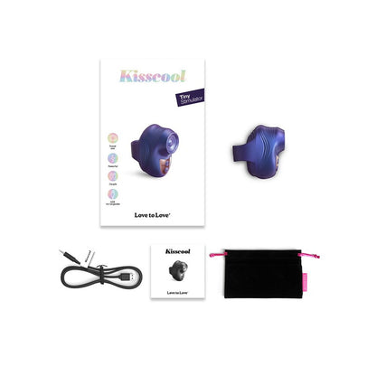 Love to Love Pink Kisscool Finger Vibrator 10 Ticking Modes