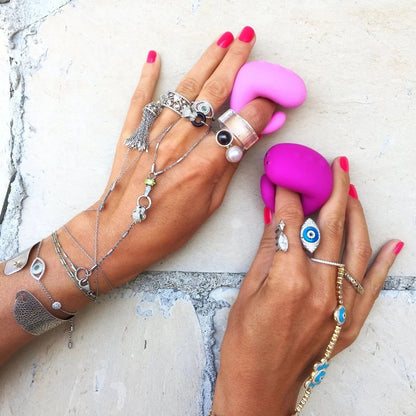 Gvibe Pink G-Ring XL Remote Control Finger Vibe