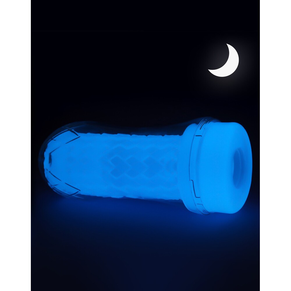 Lovetoy Blue Glow In The Dark Masturbator 2