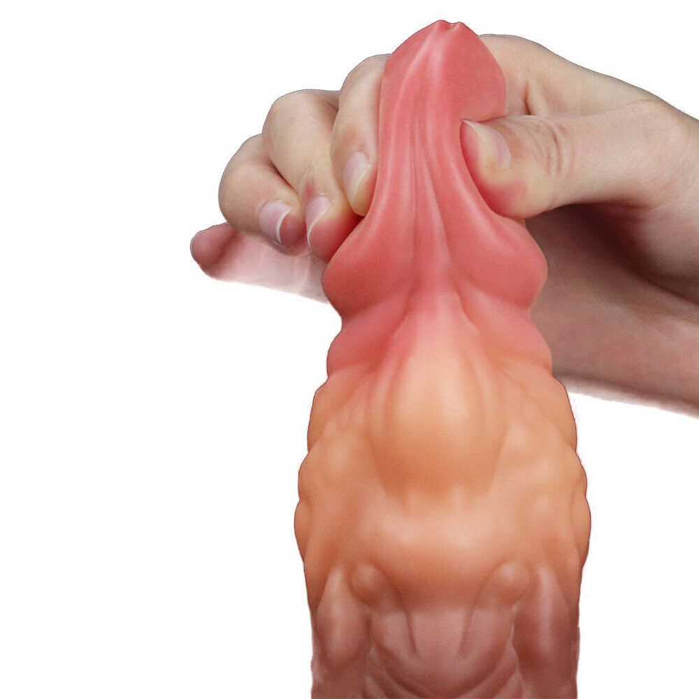 Lovetoy Flesh-Colored 7 Inch Dual Layered Silicone Dildo
