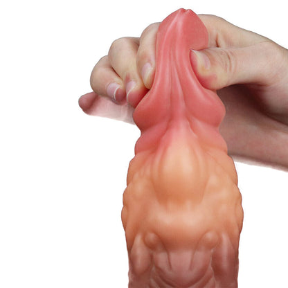 Lovetoy Flesh-Colored 7 Inch Dual Layered Silicone Dildo